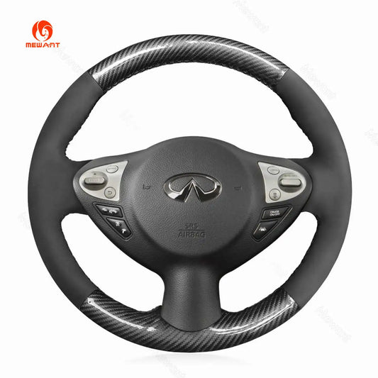 ハンドルカバー インフィニティ FX FX30d FX35 FX37 FX50 QX70 2009-2019