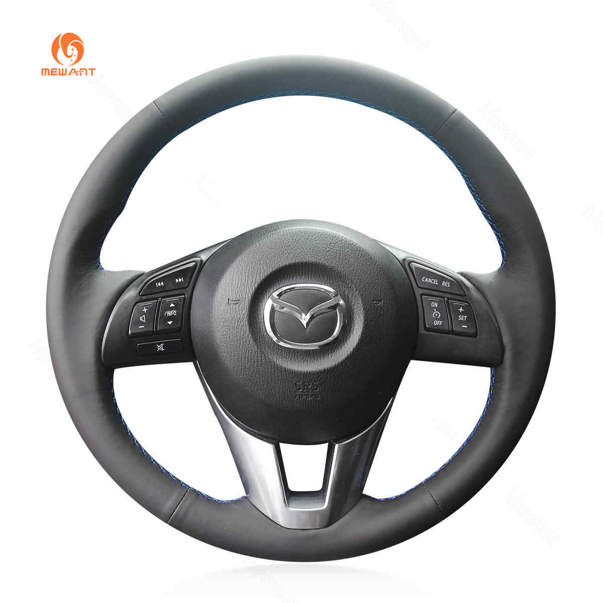 ハンドルカバー マツダ 2 デミオ 3 アセラ 6 アテンザ CX-3 CX3 CX-5 CX5 2012-2017