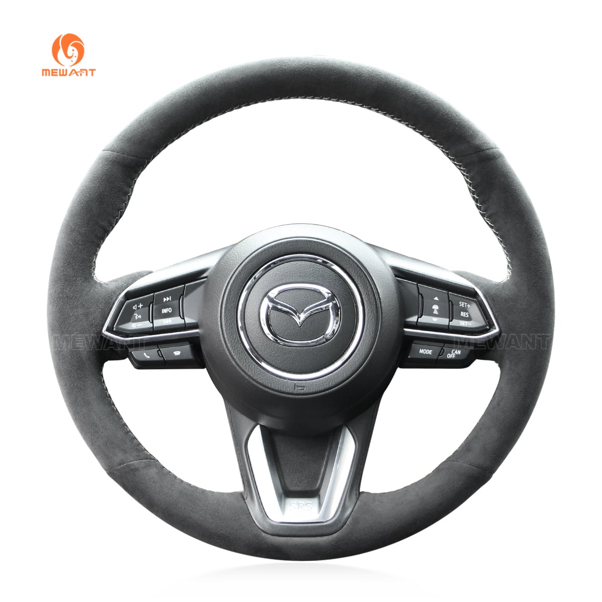 ハンドルカバー マツダ 3 アセラ 6 アテンザ CX-3 CX3 CX-5 CX5 CX-8 CX8 レザー 2016-2024